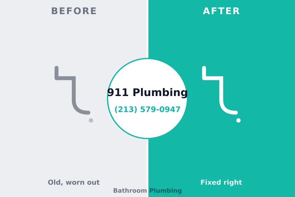 Before and after: plumbing company Mount Olive, IL